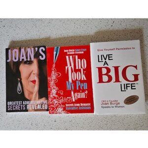3 Book Set - Author Joan Burge - Executive Assistant